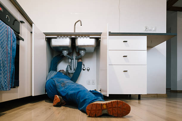 Professional Drain Cleaning technician working in Elm Mott, TX